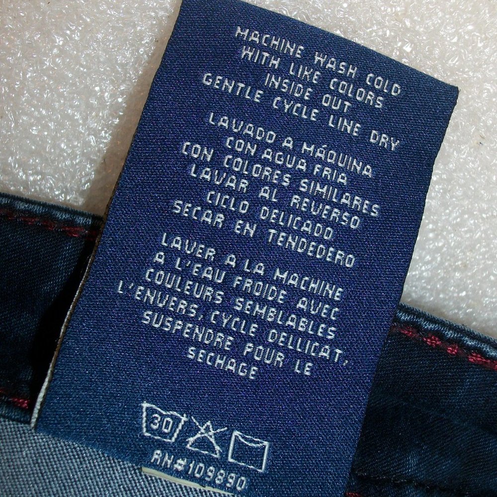 Seven7 Sz 14 Blue Demim Stretch Leggings Jeans Mid Rise 28" Inseam - Picture 12 of 12